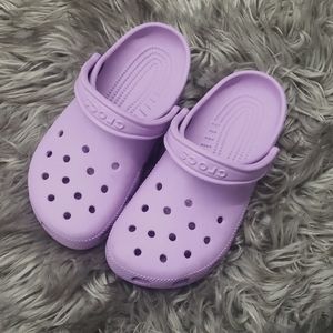 Womens Light Purple Crocs